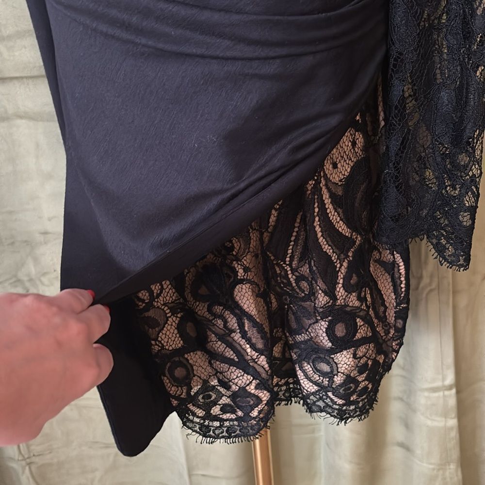 Emilio Pucci Black Lace Dress, US10 - Picture 8 of 14